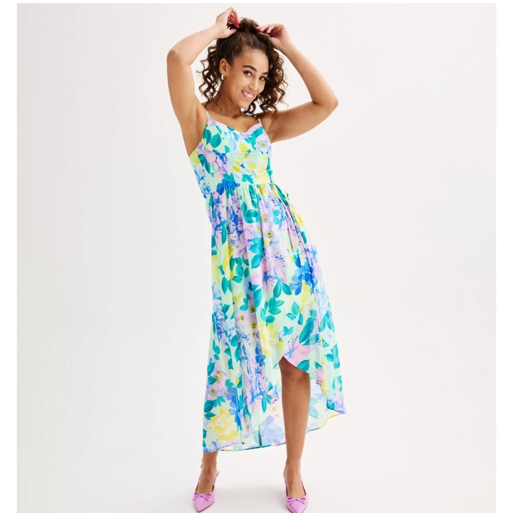 Molded Cup High Low dress